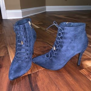Blue Ankle Boot